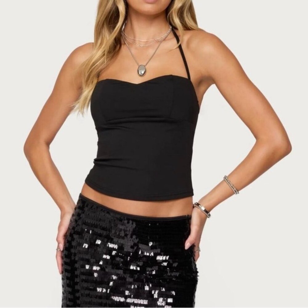 Edikted Black Camisole Top